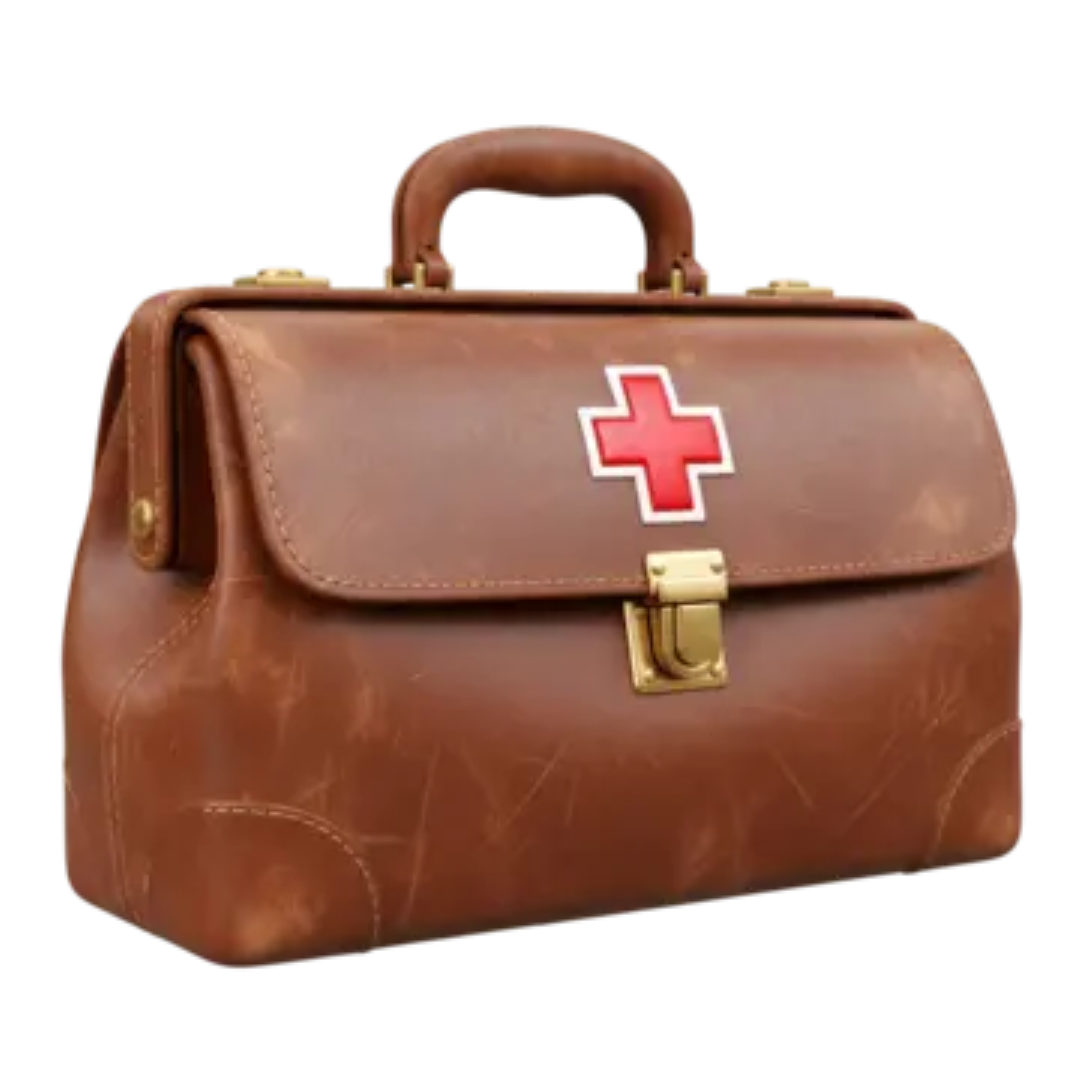 DOC.BAG F/S EMBO W/BUTTON GN